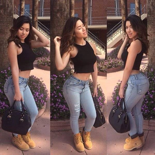 Девушки в джинсах (24 фото)