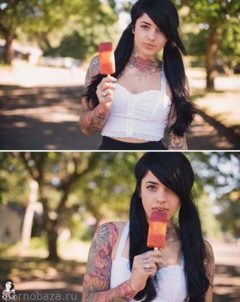 Милая девушка под псевдонимом Radeo из Suicide Girls