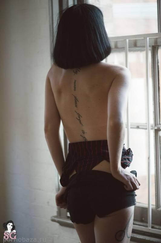 Сексуальная брюнетка Camisado из Suicide Girls